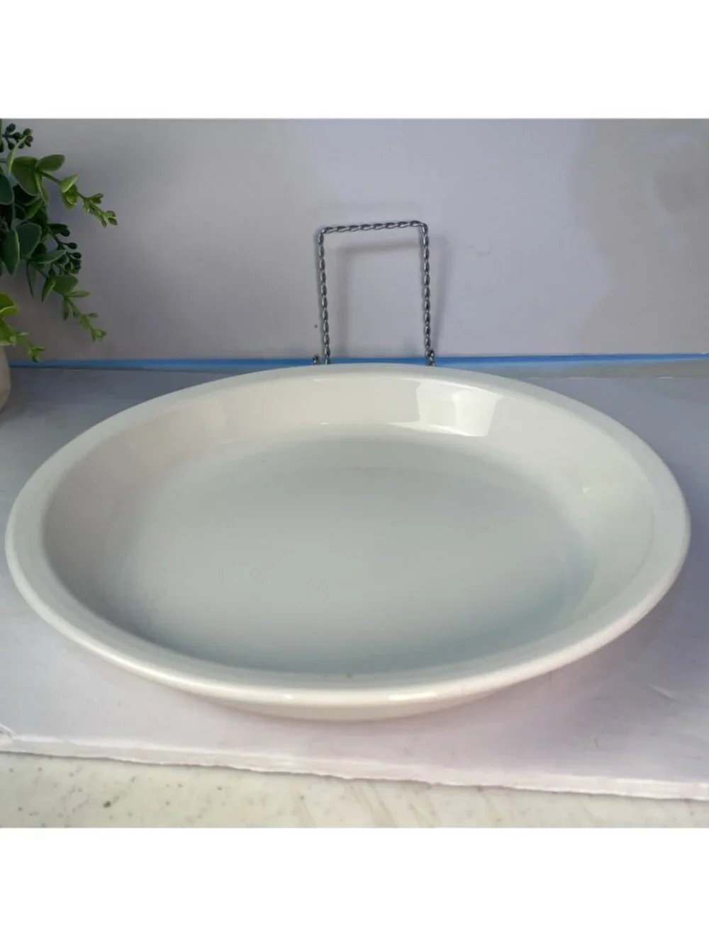 Vintage Corning Ware White P-309 Vintage Pie Plate Serving Dish 9”